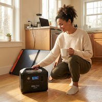 2400W Output 3014Wh Power Station Lifepo4 Battery Generator with 2*200W Solar Panels for Home Backup and Rvs — Lifestyle