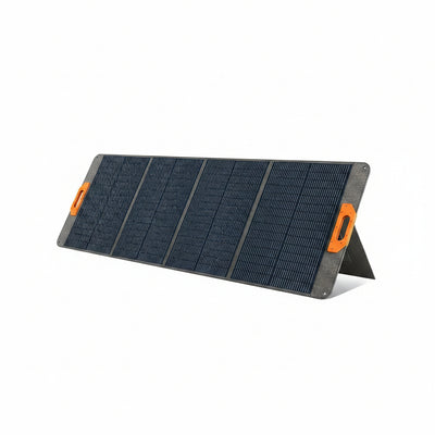 200W Portable Solar Panel, 25% High Efficiency Foldable Solar Panel Charger for Power Station, for Power Station, with Sturdy Kickstands, Fast Setup for Camping, RV, Pickup, Marine Off-Grid