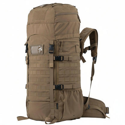 75L Tactical Backpack with Internal Frame, MOLLE, and Hydration System