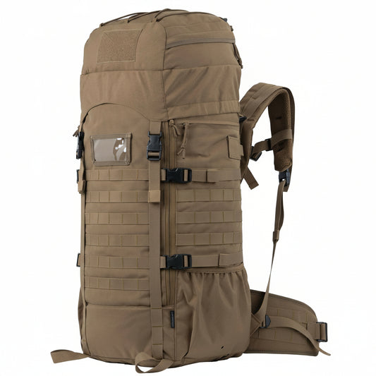 75L Tactical Backpack with Internal Frame, MOLLE, and Hydration System