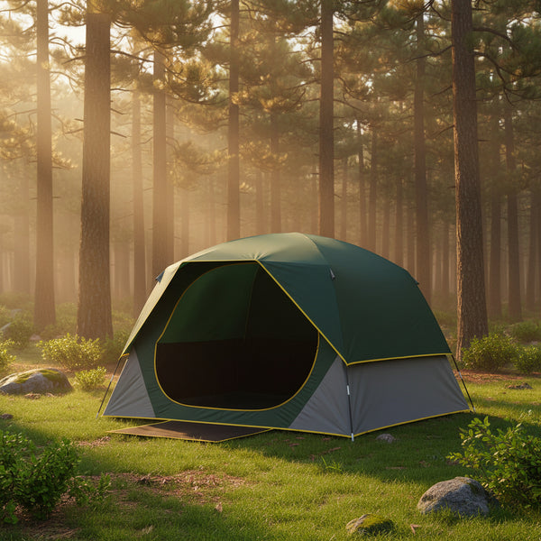 Tent 4/6 Person Blackout Camping Tent with Rainfly | Waterproof Portable Double Layer Family Dome Tent for Camping for Outdoor Camping&Hiking