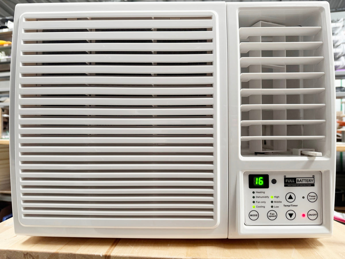 24V DC Window Air Conditioner & Heater runs directly off battery